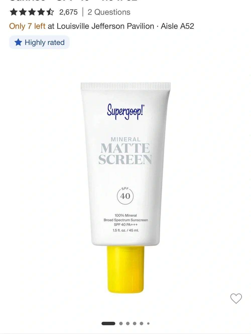 Supergoop! White and Yellow Sunscreen Box